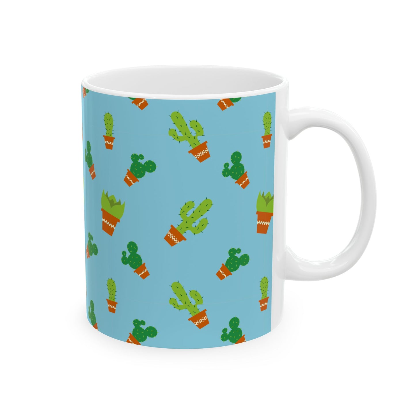 Cactus Ceramic Mug, Cute Plant Gifts, Kitchen Decor, Coffee Lover Gift, Housewarming, Eco-Friendly Mug